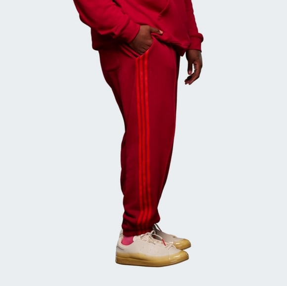 adidas x Ivy Park French Terry Unisex Sweatpants - Intense Red - Picture 2 of 7
